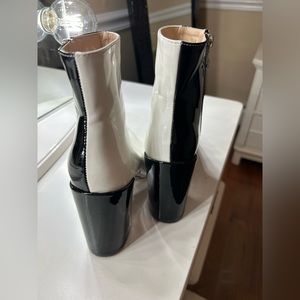 Black and White Booties